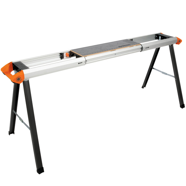 70 in. x 29 in. Expandable Lightweight Aluminum Sawhorse with 500 lb. Capacity