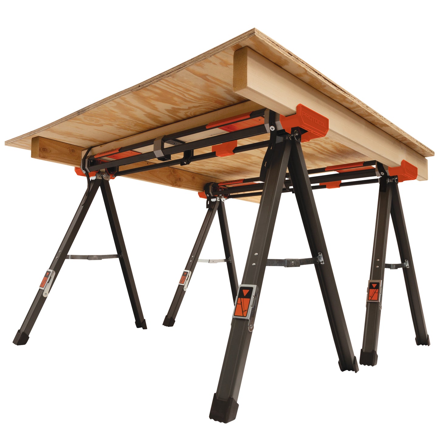 40 in. x 29 in. Lightweight Aluminum Sawhorse with 1000 lb. Capacity